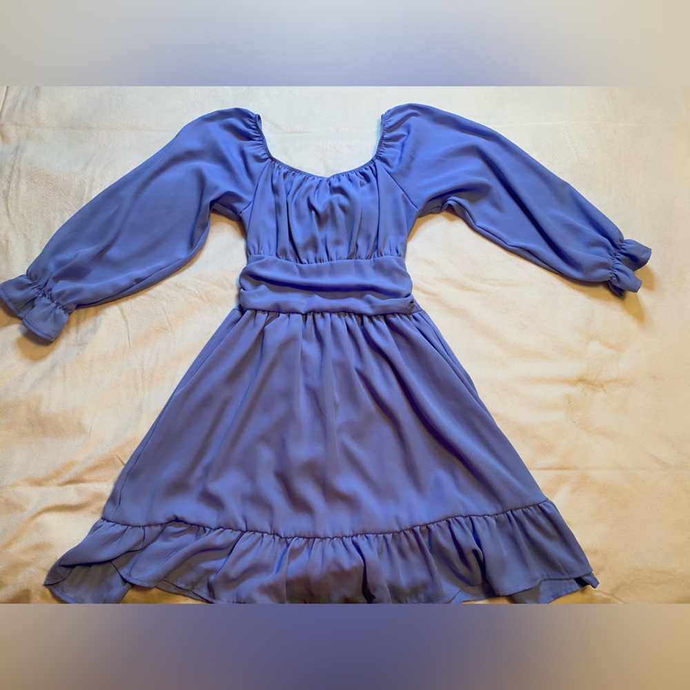 flowy cutsie tie back dress